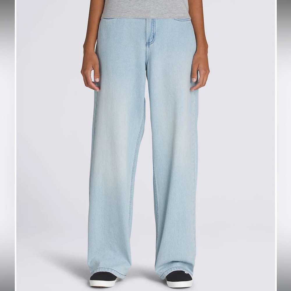 Vans Women’s Sirelle 5 Pocket Puddle Baggy Pants Size 25 NWT